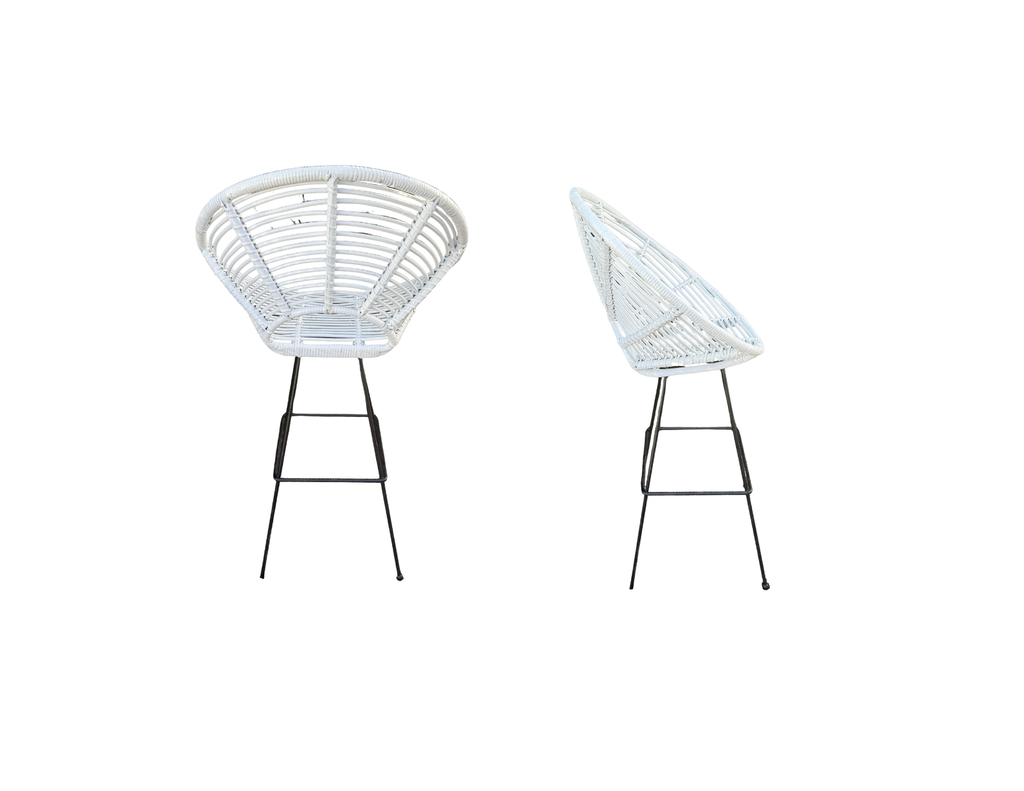 ITALIAN SWIVEL STOOLS SET OF THREE