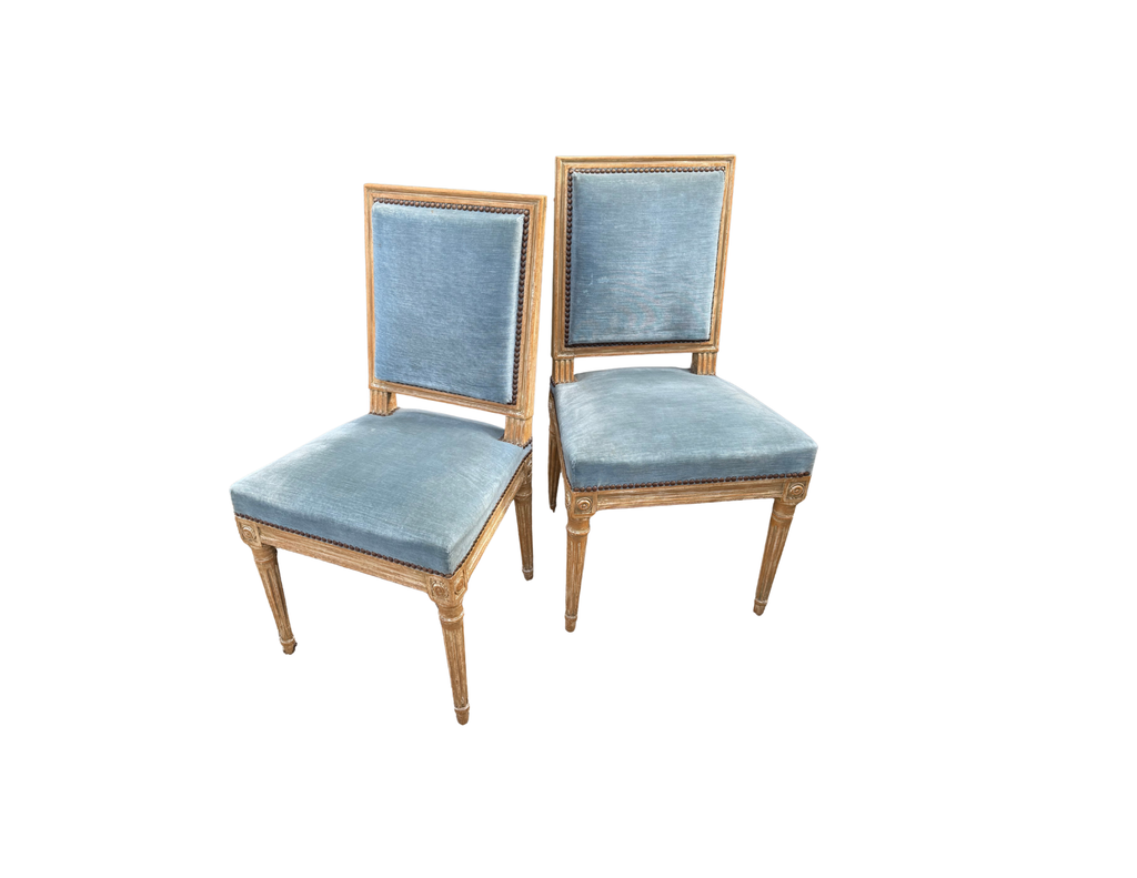 19th CENTURY DINING CHAIRS SET OF 2