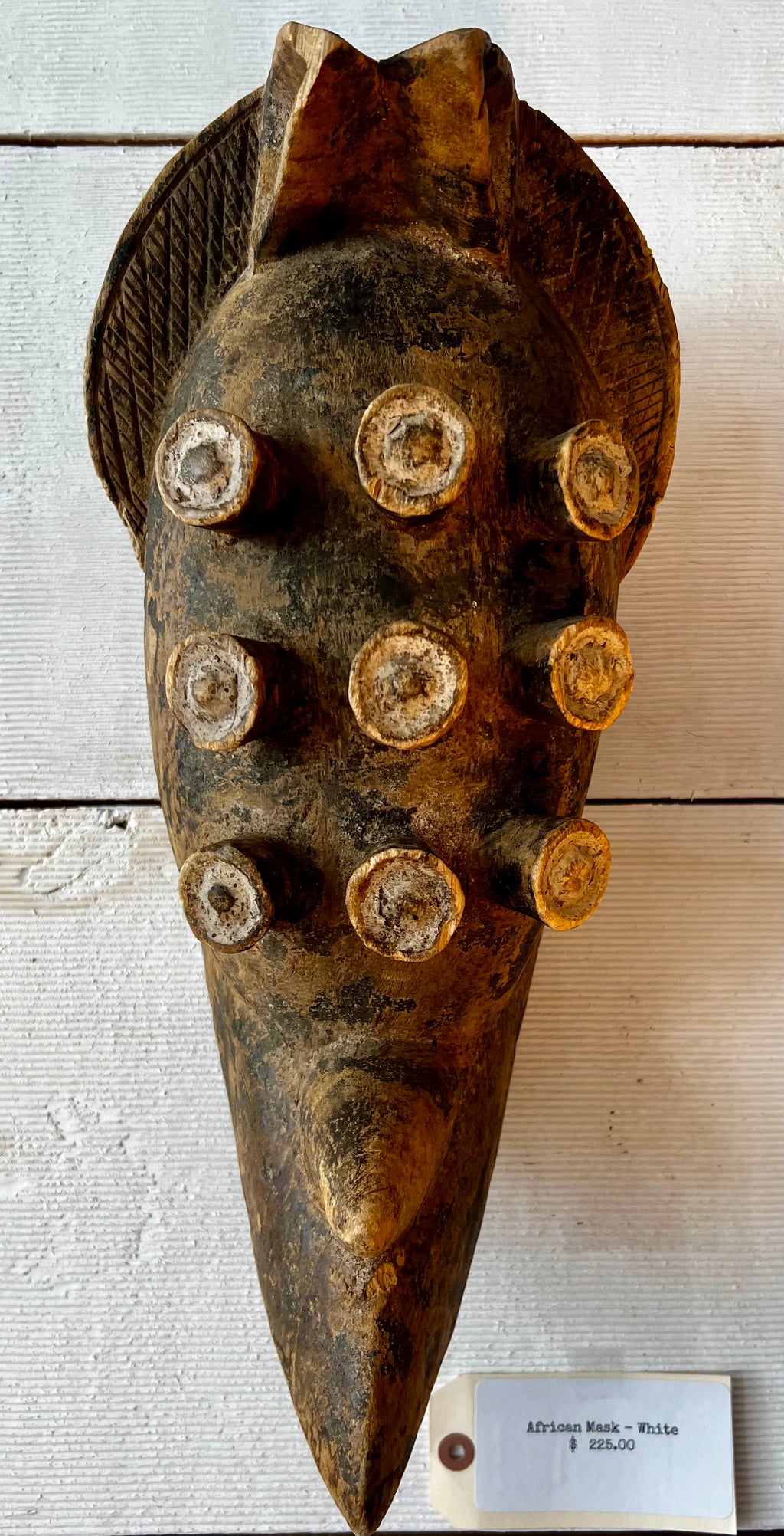 African Mask - White