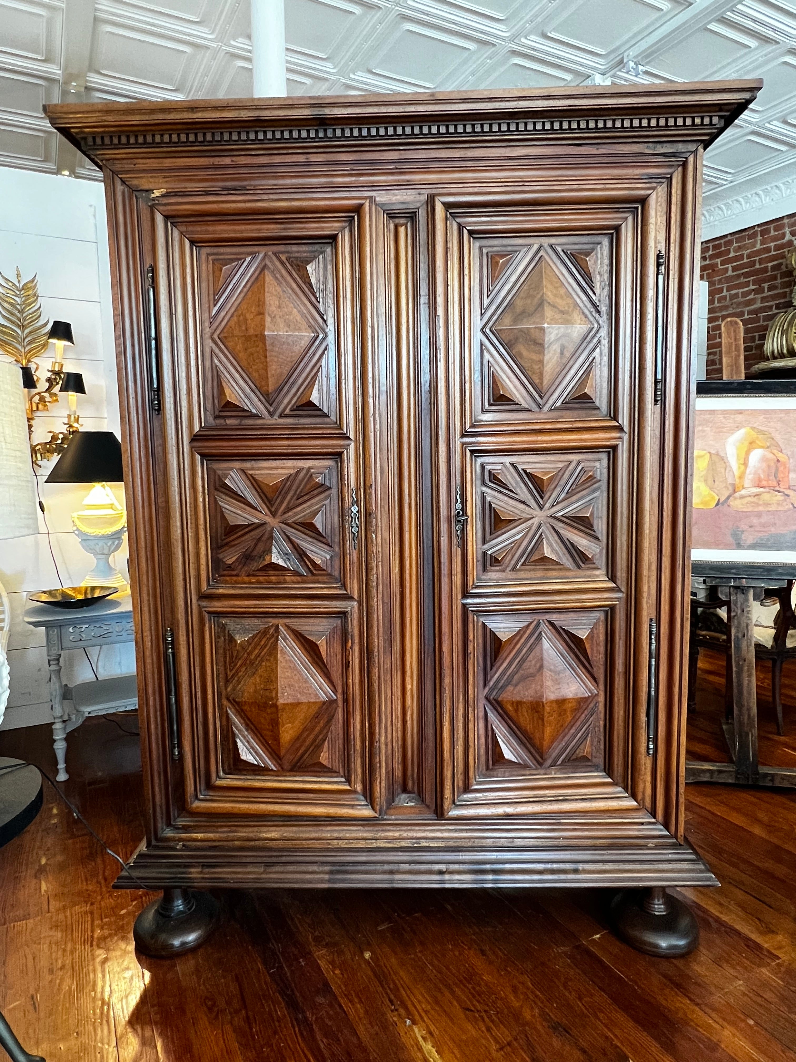 Dutch 18th Century Ornate Armoire