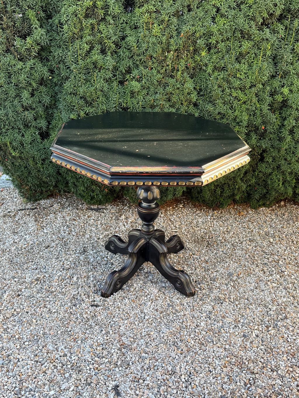 VINTAGE CARVED WOOD TABLE