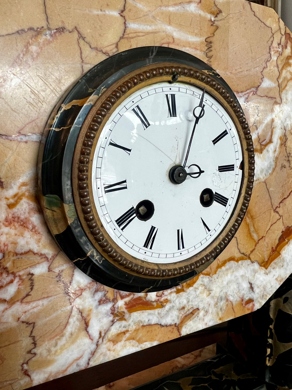Marble Art Deco Clock