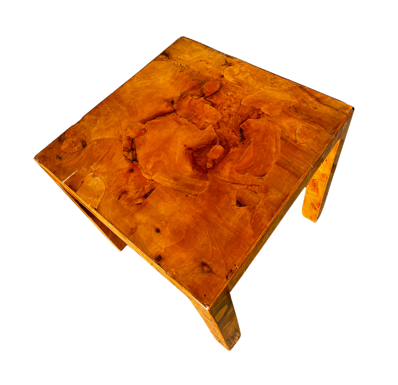 Burl Wood Side Table