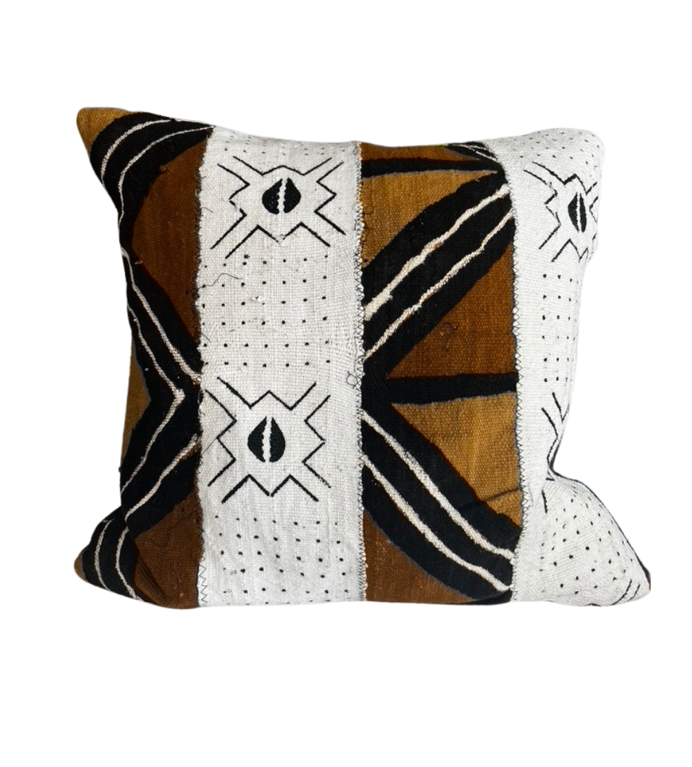 Mudcloth Striped Pillow