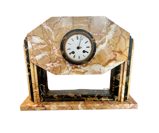 Marble Art Deco Clock