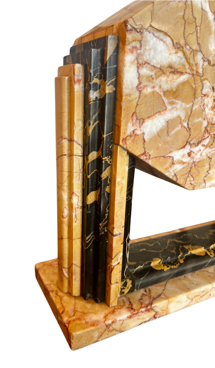 Marble Art Deco Clock