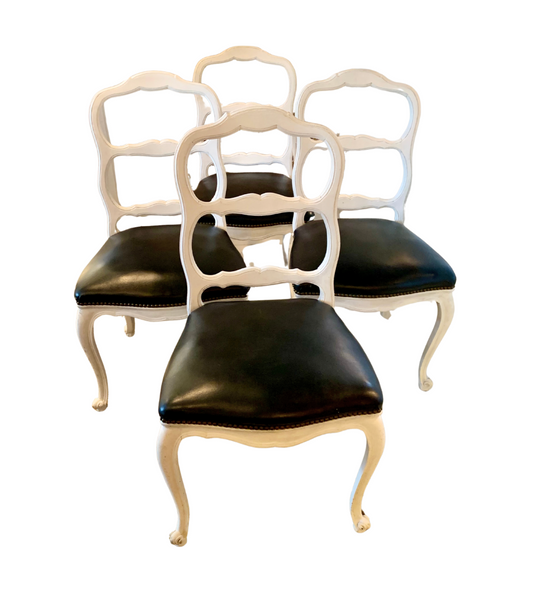 French 1930's Dining Chairs - Set of 4