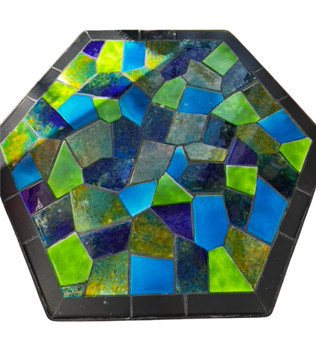 Italian Mosaic Vintage Tile Table