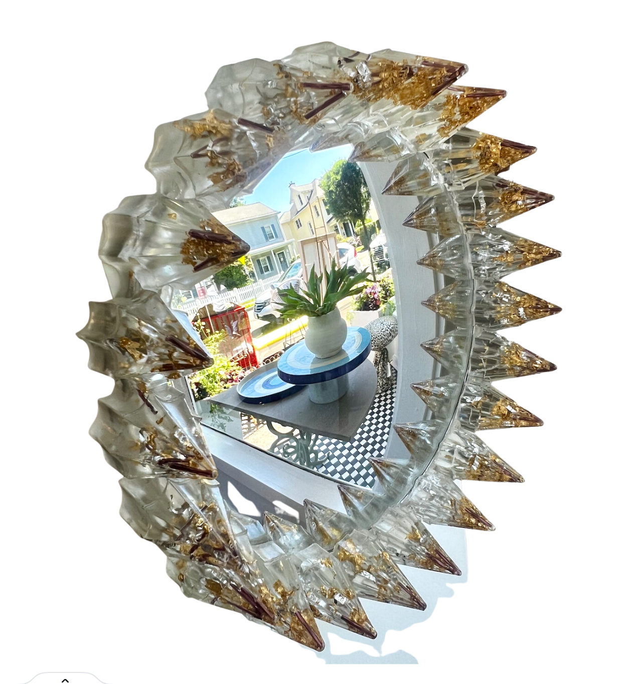 VG+N Resin Spike Mirror Lavendar