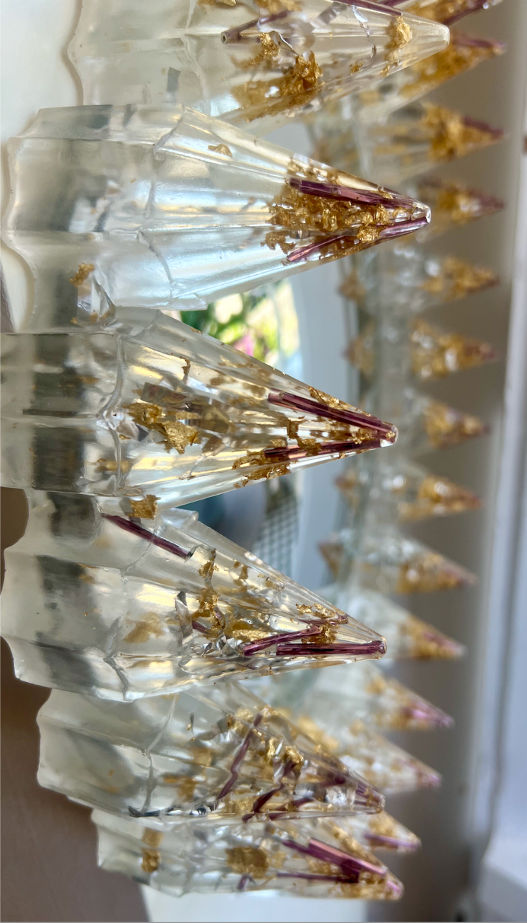 VG+N Resin Spike Mirror Lavendar