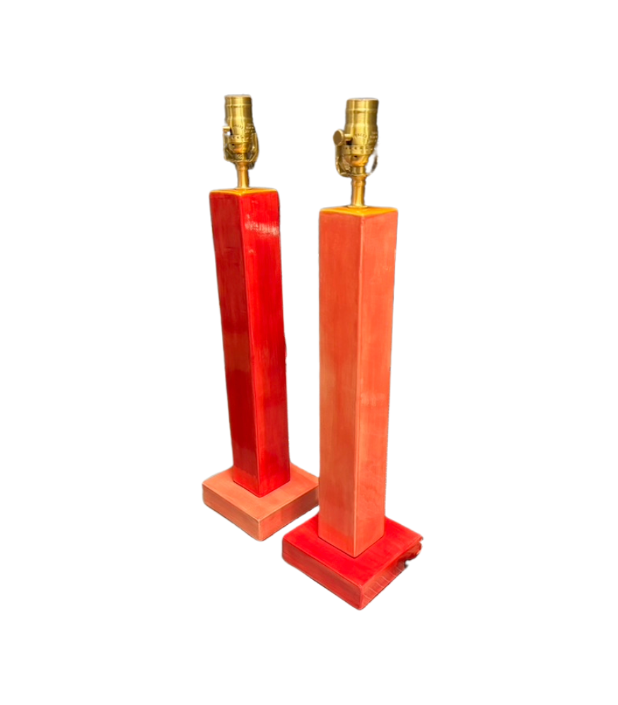 Candlestick Colorfield Lamps