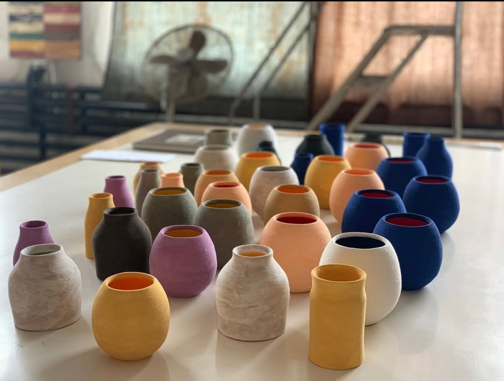 JULIE TERESTMAN FLUTED VASE