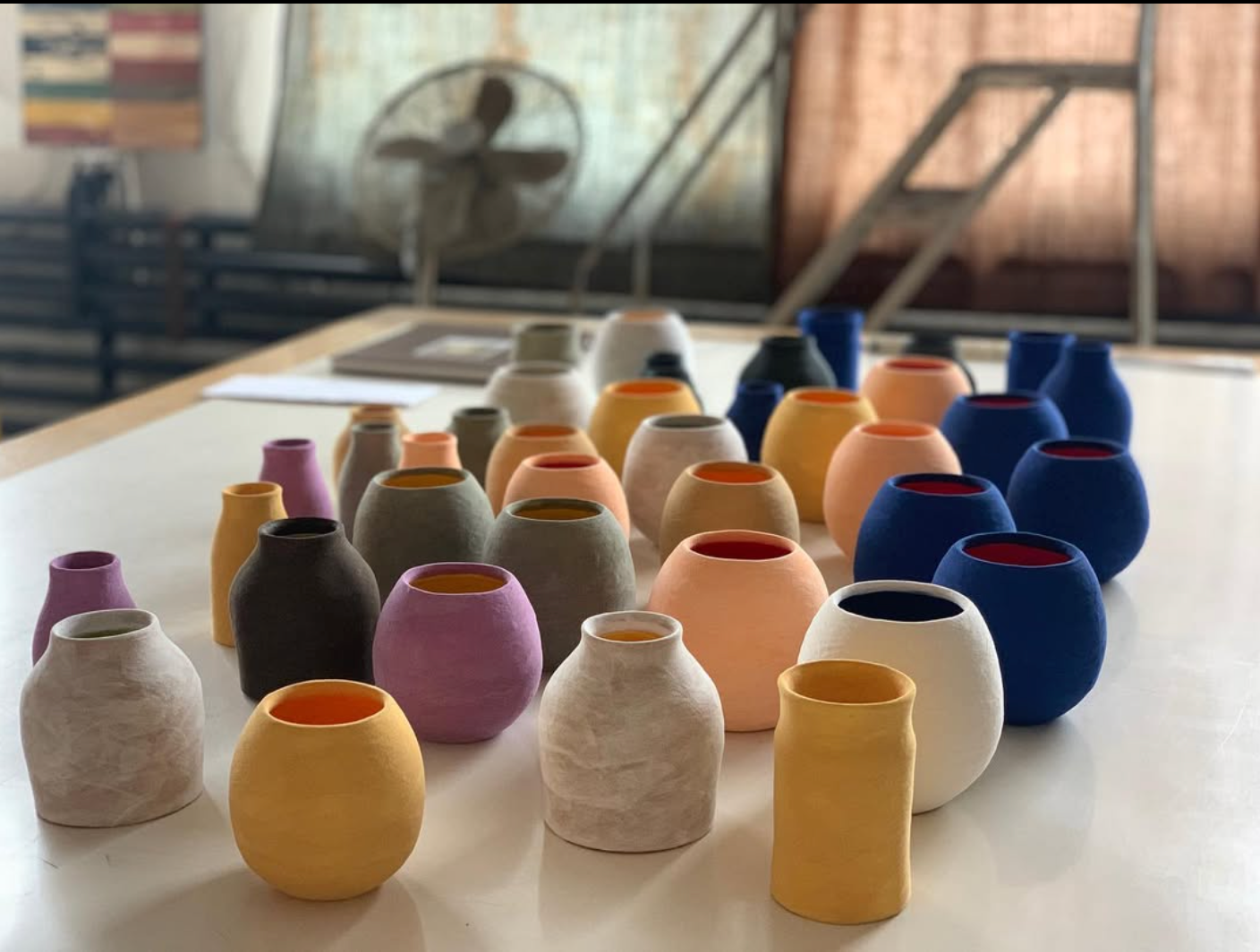 JULIE TERESTMAN FLUTED VASE