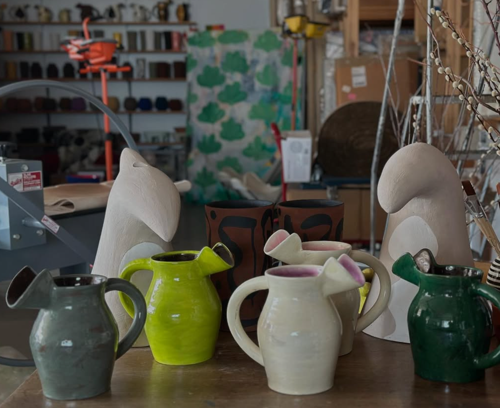 JULIE TERESTMAN CERAMIC PITCHER